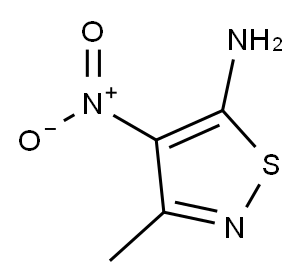 5-Isothiazolamine,  3-methyl-4-nitro- Structure