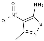 3-METHYL-4-NITROISOTHIAZOL-5-AMINE, 40184-32-5, 结构式