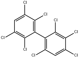 2,2',3,3',4,5',6,6'-八氯联苯 结构式