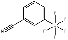 五氟化(3-氰苯基)硫 结构式