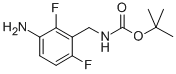TERT-BUTYL 3-AMINO-2,6-DIFLUOROBENZYLCARBAMATE Structure