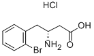 (R)-3-氨基-4-(2-溴苯基)-丁酸盐酸盐 结构式