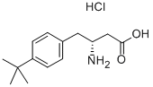 (R)-3-氨基-4-(4-叔丁基苯基)丁酸盐酸盐 结构式