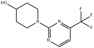 1-(4-TRIFLUOROMETHYL-PYRIMIDIN-2-YL)-PIPERIDIN-4-OL Struktur