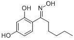 1-Hexanone, 1-(2,4-dihydroxyphenyl)-, oxime (9CI) 结构式