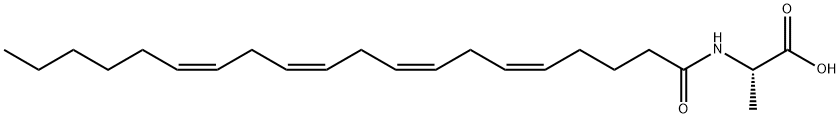 N-(1-OXO-5Z,8Z,11Z,14Z-EICOSATETRAENYL)-L-ALANINE Structure