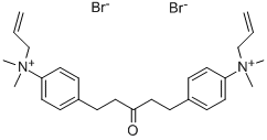 1,5-BIS(4-ALLYLDIMETHYL-AMMONIUMPHENYL)PENTAN-3-ONE DIBROMIDE Structure