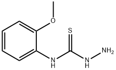 4-(2-メトキシフェニル)-3-チオセミカルバジド 化学構造式