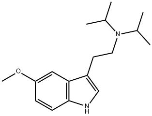 5-Methoxy-N,N-diisopropyltryptamine Struktur