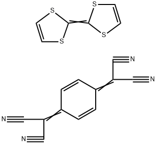テトラチアフルバレン - 7,7,8,8-テトラシアノキノジメタン コンプレックス 化学構造式