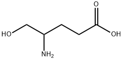 4-アミノ-5-ヒドロキシペンタン酸 化学構造式