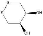 (4R,5S)-1,2-Dithiane-4,5-diol Struktur