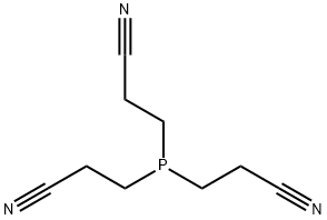 3,3',3''-ホスフィントリイルトリス(プロパンニトリル) 化学構造式
