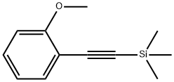 2-メトキシフェニルエチニルトリメチルシラン 化学構造式