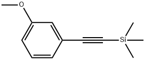 (3-メトキシフェニルエチニル)トリメチルシラン 化学構造式