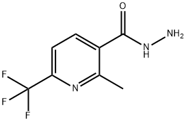 3-Pyridinecarboxylicacid,2-methyl-6-(trifluoromethyl)-,hydrazide(9CI) Structure