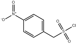 (4-Nitrophenyl)methanesulfonyl chloride 化学構造式