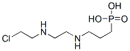 N-(2-chloroethyl)-N'-(3-phosphopropyl)ethylenediamine Structure