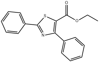 2,4-ジフェニルチアゾール-5-カルボン酸エチル 化学構造式