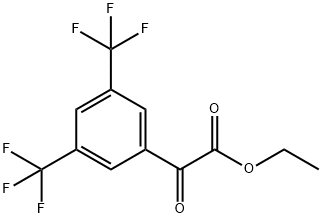 ETHYL 2-[3,5-BIS(TRIFLUOROMETHYL)PHENYL]-2-OXOACETATE Structure