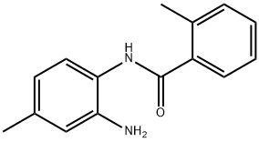 N-(2-アミノ-4-メチルフェニル)-2-メチルベンズアミド 化学構造式