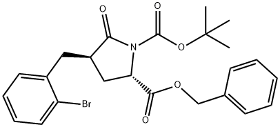 (4R)-BOC-4-(2-BROMBENZYL)-PYR-OBZL Structure