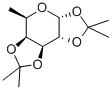 1,2,3,4-ジ-O-イソプロピリデン-Α-D-フコピラノース 化学構造式