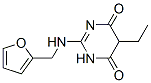 5-Ethyl-2-(furfurylamino)pyrimidine-4,6(1H,5H)-dione Structure