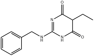 2-(Benzylamino)-5-ethylpyrimidine-4,6(1H,5H)-dione Struktur