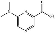 6-(ジメチルアミノ)-2-ピラジンカルボン酸 化学構造式