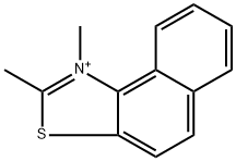 1,2-Dimethylnaphtho[1,2-d]thiazol-3-ium Struktur