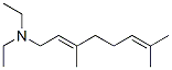 (E)-N,N-ジエチル-3,7-ジメチル-2,6-オクタジエン-1-アミン 化学構造式