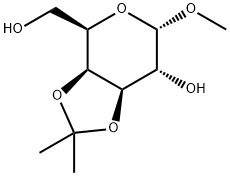 Methyl 3,4-O-Isopropylidene-α-D-galactopyranoside Structure