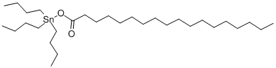 トリブチルスタンニル=オクタデカノアート 化学構造式