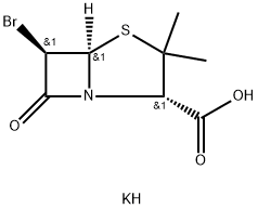 potassium [2S-(2alpha,5alpha,6beta)]-6-bromo-3,3-dimethyl-7-oxo-4-thia-1-azabicyclo[3.2.0]heptane-2-carboxylate Structure