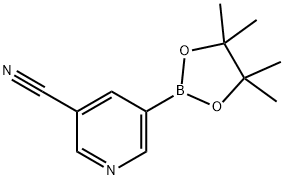 3-CYANOPYRIDINE-5-BORONIC ACID PINACOL ESTER Structure