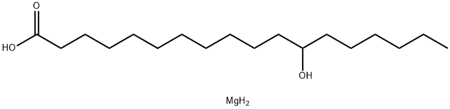 magnesium(2+) 12-hydroxyoctadecanoate Struktur