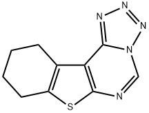 8,9,10,11-四氢苯并[4,5]噻吩并[3,2-E]四唑并[1,5-C]嘧啶 结构式