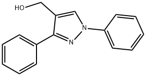 (1,3-二苯基-1H-吡唑-4-基)甲醇 结构式