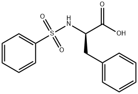N-(Phenylsulfonyl)-D-phenylalanine 结构式