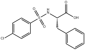 2-([(4-CHLOROPHENYL)SULFONYL]AMINO)-3-PHENYLPROPANOIC ACID Struktur