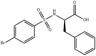 (αR)-α-[[(4-Bromophenyl)sulfonyl]amino]benzenepropanoic acid Structure