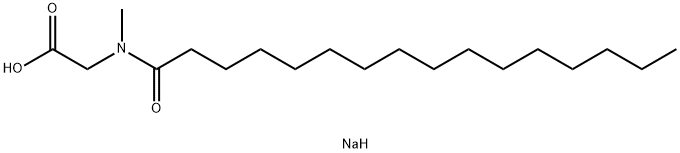 N-棕榈酰肌氨酸钠,4028-10-8,结构式