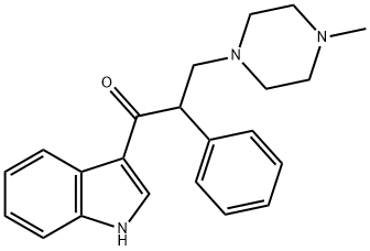 1-(1H-Indol-3-yl)-3-(4-methyl-1-piperazinyl)-2-phenyl-1-propanone|