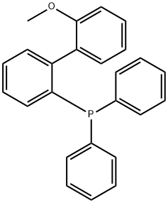 2′-メトキシ-2-ビフェニリルジフェニルホスフィン 化学構造式