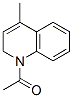 Quinoline,  1-acetyl-1,2-dihydro-4-methyl-  (9CI) Structure
