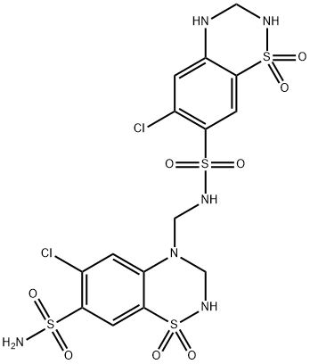 N-[[7-(Aminosulfonyl)-6-chloro-2,3-dihydro-1,1-dioxo-4H-1,2,4-benzothiadiazin-4-yl]methyl]-6-chloro-3,4-dihydro-2H-1,2,4-benzothiadiazine-7-sulfonamide 1,1-Dioxode price.