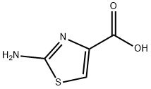 2-アミノ-1,3-チアゾール-4-カルボン酸 化学構造式
