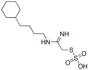 Thiosulfuric acid hydrogen S-[2-[(4-cyclohexylbutyl)amino]-2-iminoethyl] ester Structure