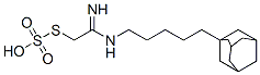 Thiosulfuric acid hydrogen S-[2-[5-(adamantan-1-yl)pentylamino]-2-iminoethyl] ester,40283-75-8,结构式